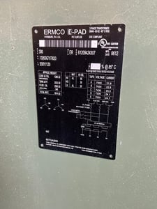 300 KVA 13200/ 7620 Primary, 208Y/120 Secondary, 3 phase, Padmount Transformer
