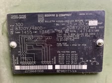 300 KVA 8320Y/4800 Primary, 208Y/120 Secondary, 3 phase, Padmount Transformer