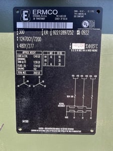 300 KVA 12470GY/7200 Primary, 480Y/277 Secondary, 3 phase, Padmount Transformer