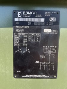 300 KVA 34500GY/19920 Primary, 480Y/277 Secondary, 3 phase, Padmount Transformer
