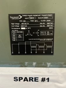 500 KVA 480 Delta Primary, 208Y/120 Secondary, 3 phase, Padmount Transformer