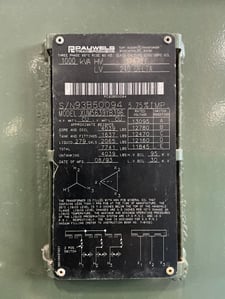 1000 KVA 12470Y Primary, 240/416 Secondary, 3 phase, Padmount Transformer