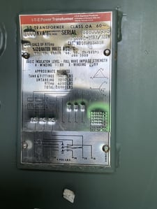 1000 KVA 13200 Delta Primary, 208Y/120 Secondary, 3 phase, Padmount Transformer