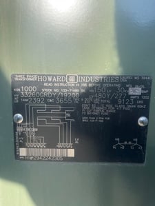 1000 KVA 33260GY/19200 Primary, 480Y/277 Secondary, 3 phase, Padmount Transformer