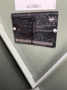 1000 KVA 34500Y/19920 Primary, 480Y/277 Secondary, 3 phase, Padmount Transformer