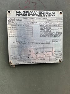 1500 KVA 13200GY/7620 Primary, 460Y/265 Secondary, 3 phase, Padmount Transformer