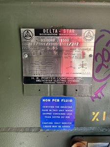 1500 KVA 13750Y/7940 Primary, 480Y/277 Secondary, 3 phase, Padmount Transformer