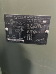 1500 KVA 13860GY/8000 Primary, 480Y/277 Secondary, 3 phase, Padmount Transformer