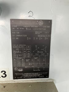1500 KVA 22900GY/13220 Primary, 690 Delta Secondary, Padmount Step Up Transformer, 3-phase