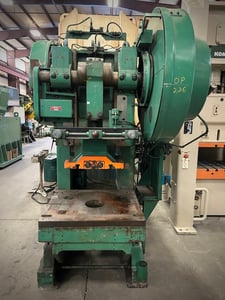 60 Ton, V &O Press #60S, OBI press, 6" stroke, 16" Shut Height, 40-80 SPM, 37" x 32" bed, 3" adj, 24.25"BH