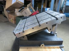 12 x 12 Ex-Cell-O #B-12, T-Slotted & Threaded Sine Plate, 5" H flat