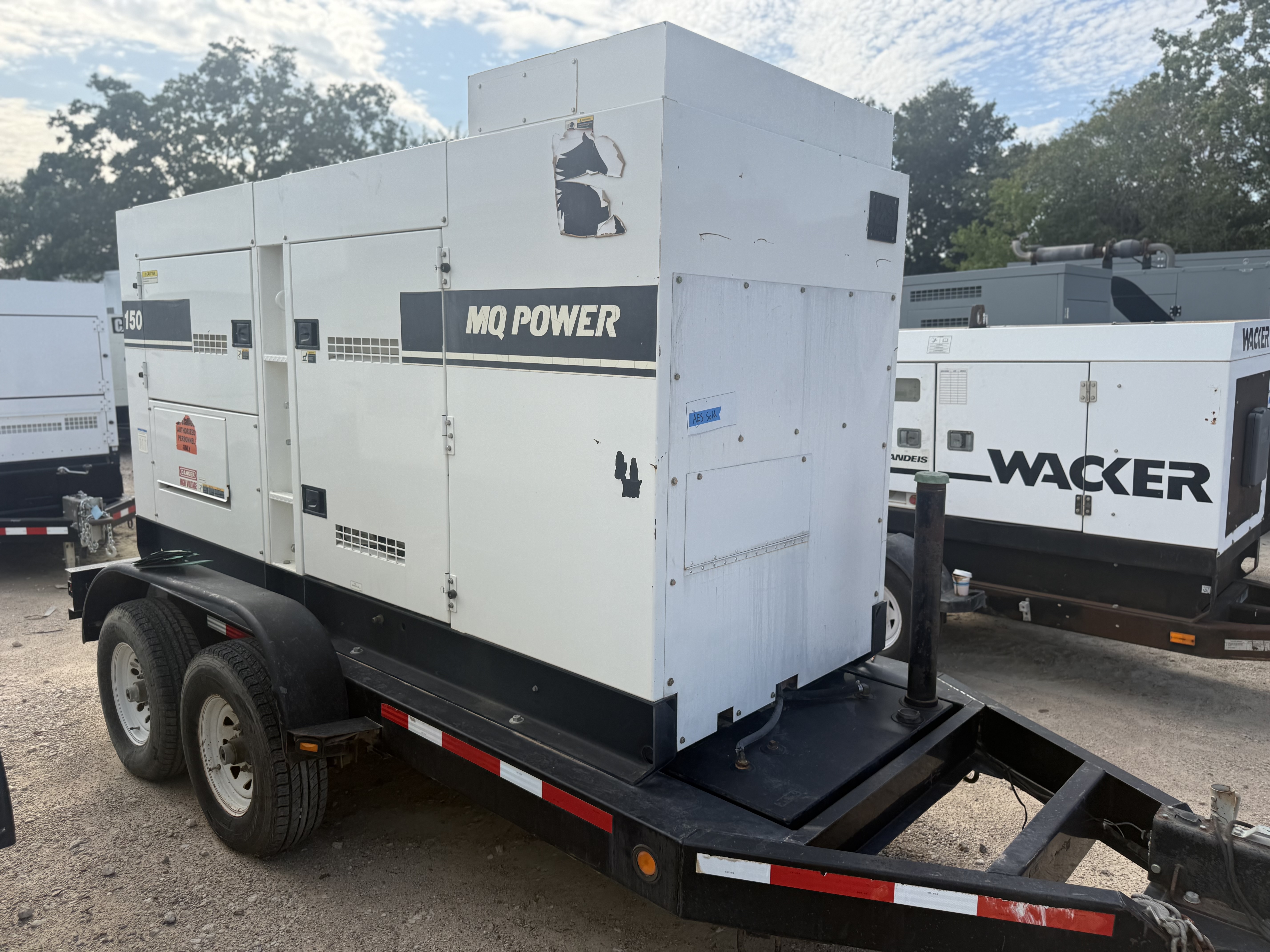 120 KW Multiquip #DCA150SSJU4F, diesel generator, sound attenuated enclosure, Tier 4 Final, 2017