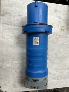 Leviton #4100P9W, Pin & Sleeve Plug, Watertight, Four Pin