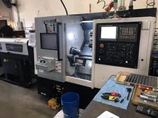 Hwacheon #160A, CNC lathe, 21.6" swing, 6" collet chuck, 1.7" bar, 11.8"dia., 11.81" length, A2-5, 12 turret