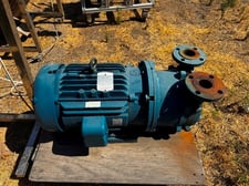 150 CFM, Sihi #LEM-R-250-AZ-AAA-OE-0-CT, liquid ring vacuum pump, 15 HP, 2" flanged inlet & outlet