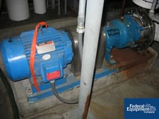 Ingersoll Rand #SHOC, Centrifugal Pump, A744 Stainless Steel, 7.5 HP, 2" x 1" x 10" impeller, 2" inlet