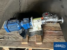 1.5" Mouvex #2PSLC1-2-3, Eccentric Disc Pump, Trans316Ti, 2 HP, 230/460 V., Stainless Steel