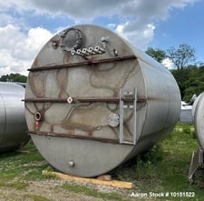 10000 gallon Stainless Steel tank, flat top, flat bottom, 126" diameter x 144" straight side