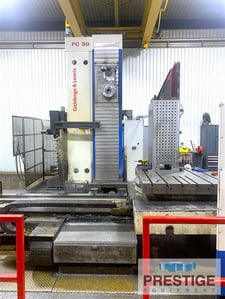 5.12" Giddings & Lewis #PC50, CNC Boring Mill, 98.4" X, 82.7" Y, 62" Z, 31.5" width Travel, 49.3" x 63"