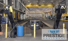 8" wide x 924" long, Henning #U5-1500, Chip Conveyors, 169" H x 1145" L overall Size, (5) 177" L Removable