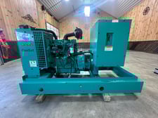 35 KW Cummins, Onan #4B3.9-G2, diesel generator, skid mounted, 120/240 Volts, 1355 hours, 1999