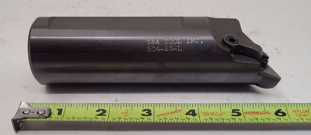 T & A Tool #504-25-L, boring bar, 6" OAL