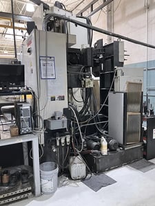 4.33" Toshiba #BTD-110-R16, horizontal boring mill table type, 38 automatic tool changer, 78.8"X, 59.1"Y, 57"