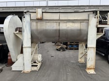 65 cu.ft. Aaron Process Equipment, paddle mixer, single shaft, 20 HP