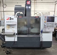 Haas #VF-2YT, CNC vertical machining center, 30" X, 20" Y, 20" Z, 8100 RPM. 40 automatic tool changer, thru