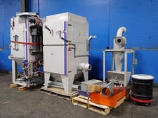 30" x 28" x 53" Guyson #RXS-400, Blast Cabinet, dust collection, tubing & parts (2 available)