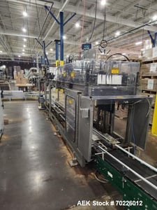Hartness #900AT, High-Speed Drop Packer, lowering head, servos, 3 drop grid, AB Micrologix 1500