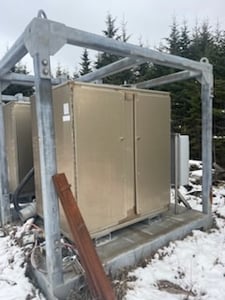 350 KVA 600 Delta Primary, 480Y/277 Secondary, Rex padmount transformer with enclosure, 2013