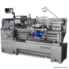 16" x 60" Sharp #1660L, precision lathe, 8.75" swing over cross slide, inch/metric threads, 3-jaw 10" chuck