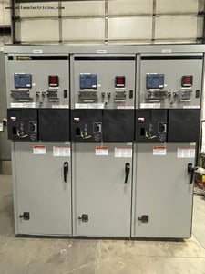 400 Amps, Square D, MotorPact, 3 sections of 400 Amp 7200 Volts Motor Starters
