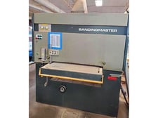 37" x 75" Sandingmaster #CSB-2-900, 2-head belt sander, 6" diameter rubber covered contact roll