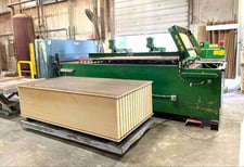 Tyler #2400, slat-wall v-grooving machine, 48" x97" capacity, 18 router spindle, Allen Bradley Control