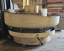 15 cu.ft. Roto-Finish #MP-120-8-2, multi pass vibratory bowl finishing machine, 120" outside dimension, 79"