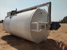 5000 gallon Cherry Burrell, 304 Stainless Steel tank, jacketed, agitated, 7.5'ID x 14' high, refurbished, 1992