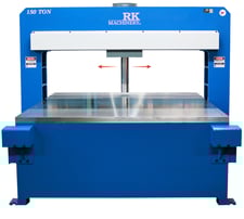 150 Ton, Press Master #GSP-150-6/8, straighten press, 16" stroke, 11" bore, 16.5" daylight, 72" x 96" table