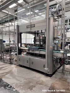 Complete Glass Bottle Filling Line, w/ ABB robot, dual line, 12,000 BPH, Multi-Volume, X-Ray, Labeling