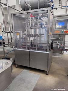 Complete HDPE Bottle Filling Line, 1100 BPH, 2L Bottles, w/ Filler, Capper, Labeler, Palletizer, 2024