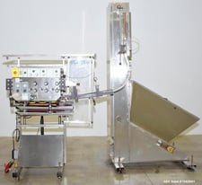 E-Pak #3, Automatic Spindle Capper, w/ Elevator & Sorter, 120 CPM, C-frame, 5.5" diameter max, 2-14" H