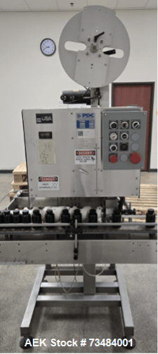 PDC #40-M, Tamper Evident Neck Band Applicator, w/ Heat Tunnel, Stainless Steel, 80 CPM, 3/8"-3" diameter x