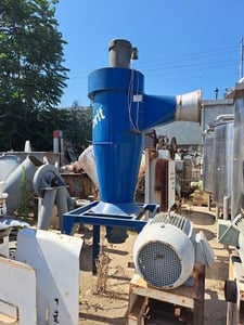 1950-3500 cfm Donaldson #24-CYC, cyclone dust collector, 7.5 HP, 12" air inlet & outlet