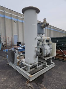 1400 CFM @ 28" Hg, Siemens #2BE1252-0BY2-Z, liquid ring vacuum pump, 75 HP, 2000