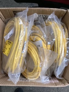 Turck rkc-4.4t-6/s3060 m12 sensor cables lot of 5 new