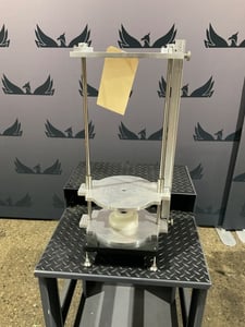 Manual press fixture acrylic aluminum bench tool used