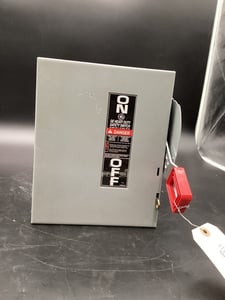GENERAL ELECTRIC THN3361 General Purpose Safety Switch 30A, 600 VAC USED