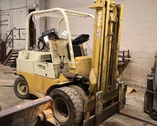 10500 lb. Yale, propane forklift truck, 2-stage mast, 56" forks