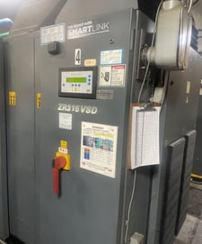 125 psig, Atlas Copco #ZR-315-VSD, Stationary Air Compressor w/ Dryer, #MD800-VSD dryer, 3000 RPM, 408 HP